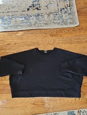 Calia Cropped Scuba Size 3x Plus Black